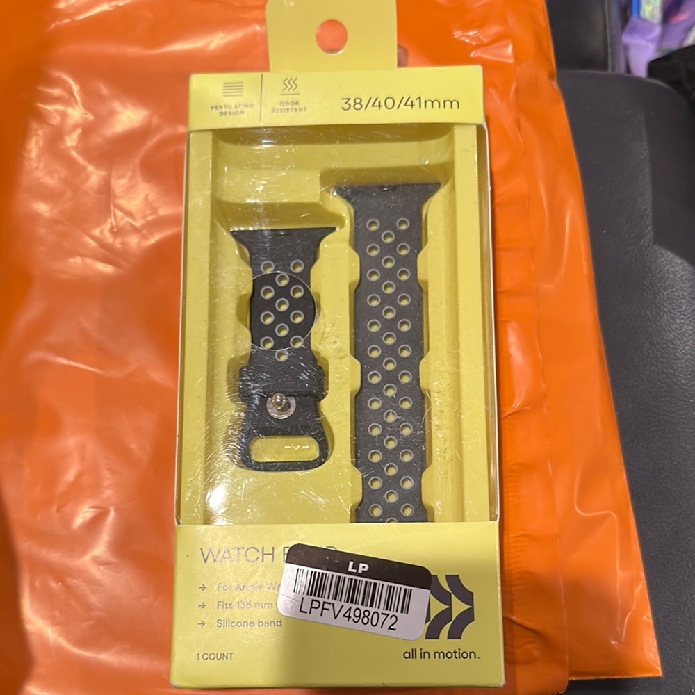 All in Motion Gray and Yellow Watch Band for 38/40/41mm